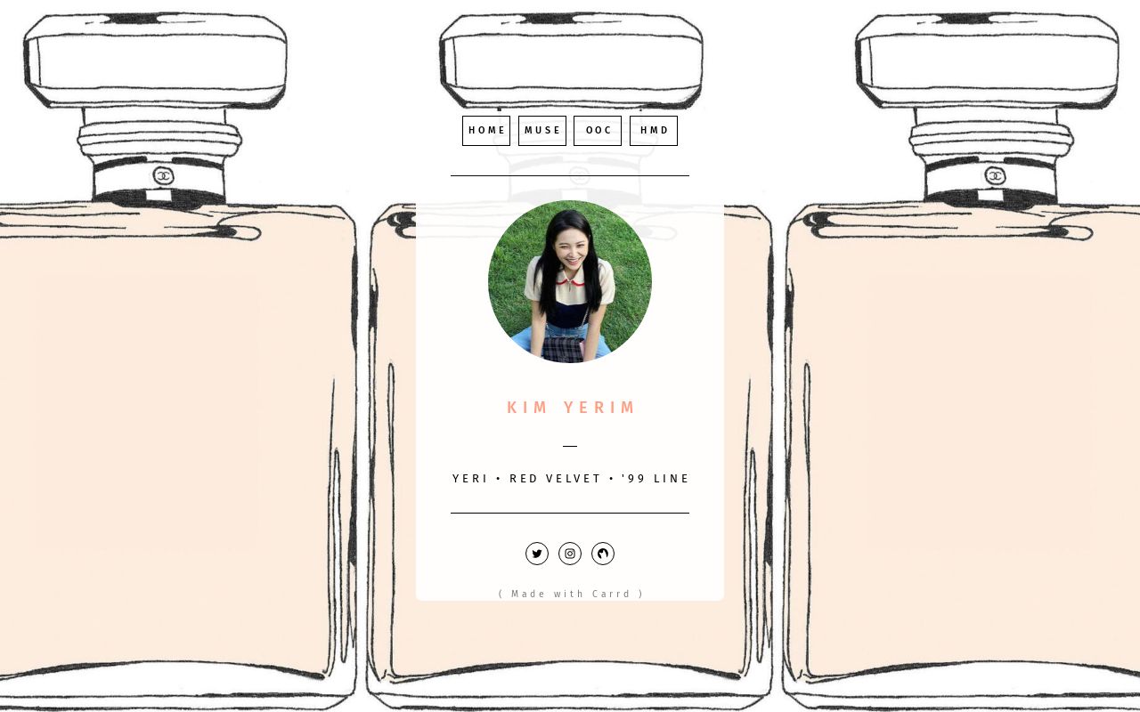 Carrd profile picture for @perfumes